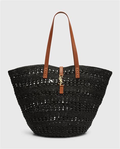 tote bag ysl tela|ysl paniers and totes sale.